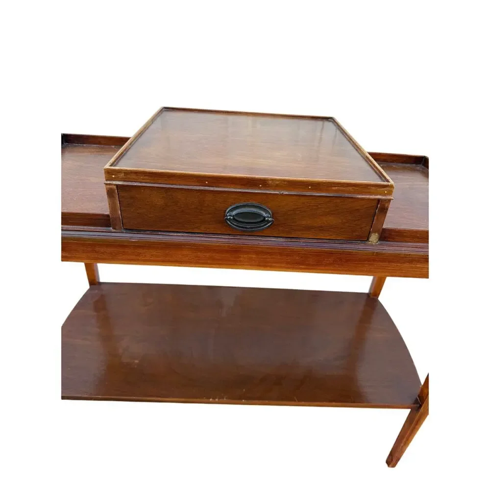 VTG Mersman Mid Century Mahogany federal period Console Table w drawer Antique